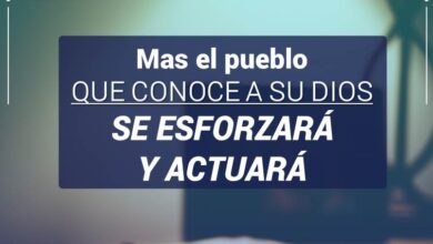 El pueblo que conoce a su Dios
